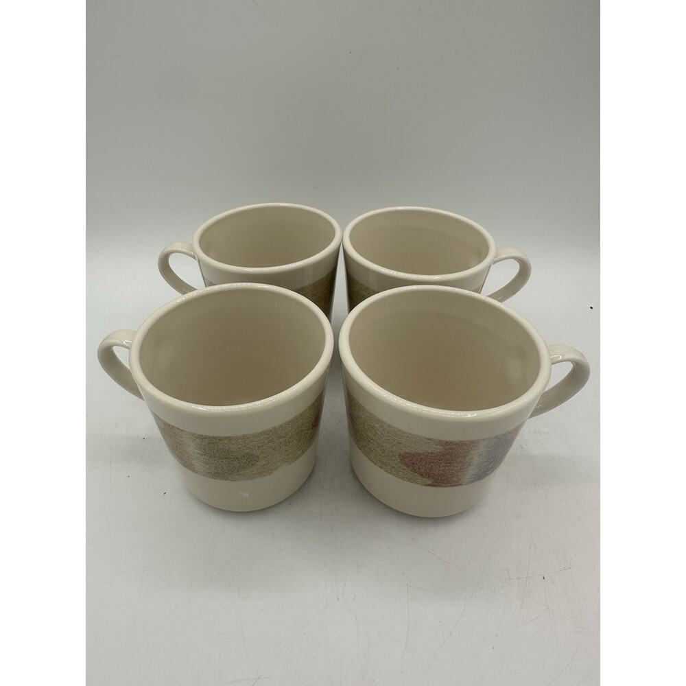 Corelle Impressions Mirage Style Coffee Tea Cups Beautiful Multi Color Set of 4